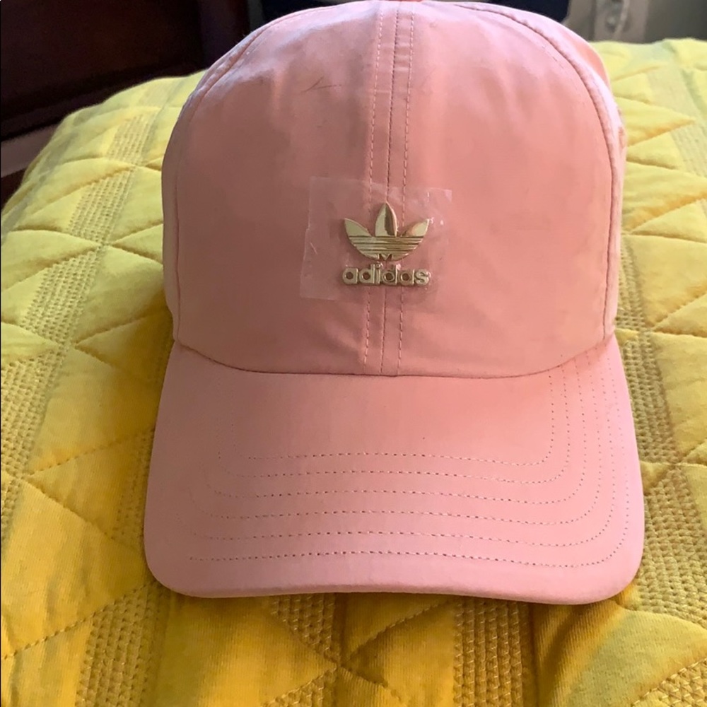 Pink adidas hat